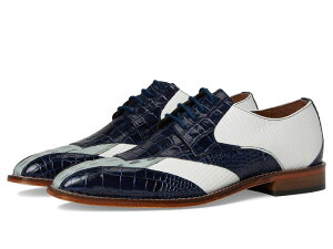 �X�e�C�V�[�A�_���X �����Y �V���[�Y �I�b�N�X�t�H�[�h ���[�X Stacy Adams Tristano Bike Toe Lace-Up Dark Blue Multi �u���[