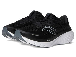 �T�b�J�j�[ ���f�B�[�X �V���[�Y �X�j�[�J�[ Saucony Guide 18 Black/White �z���C�g