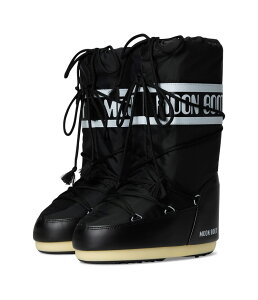 ���[���u�[�c ���f�B�[�X �V���[�Y �u�[�c�E���C���u�[�c �i�C���� MOON BOOT Iconylon Black �u���b�N