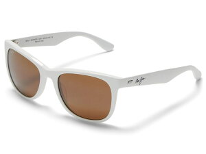 �}�E�C�W�� �����Y �A�N�Z�T���[ �T���O���X�E�A�C�E�F�A Maui Jim Kikonia Xlarge Shiny Solid Whi