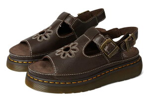 �h�N�^�[�}�[�`�� �����Y �V���[�Y �T���_�� Dr. Martens Dunnet Flower Kelp Brown �u���E��