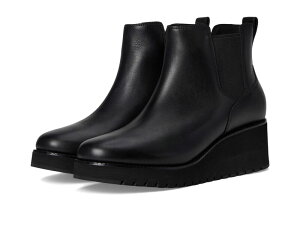 �R�[���n�[�� ���f�B�[�X �V���[�Y �u�[�c�E���C���u�[�c Cole Haan Zerogrand City Wedge Boots Black/Black Wat �u���b�N