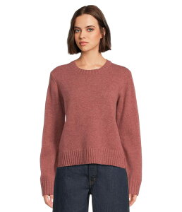 �y���h���g�� ���f�B�[�X �A�E�^�[ �j�b�g�E�Z�[�^�[ Pendleton Relaxed Shetland Collection Crew Sweater Dark Rose Heath