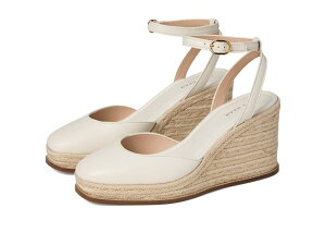 �R�[���n�[�� ���f�B�[�X �V���[�Y �q�[�� Cole Haan Cloudfeel Kyra Espadrille Wedges Ivory Leather �A�C�{���[