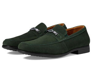 �X�e�C�V�[�A�_���X �����Y �V���[�Y �X���b�|���E���[�t�@�[ Stacy Adams Ravelle Moc Toe Bit Slip-On Green Suede �O���[��