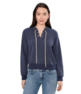 ���b�h�h�b�N ���f�B�[�X �A�E�^�[ �p�[�J�[�E�X�E�F�b�g ���[�X Mod-o-doc Long Sleeve Lace-Up Henley Hoodie Sailor Blue �u���[