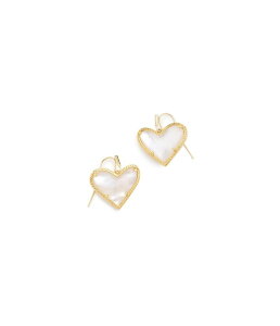 �P���h���X�R�b�g ���f�B�[�X �A�N�Z�T���[ �s�A�X�E�C�������O Kendra Scott Ari Heart Statement Drop Earrings Gold Ivory Moth �A�C�{���[