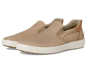 �G�R�[ �����Y �V���[�Y �X�j�[�J�[ ECCO Soft 7 Easy Slip On Sneaker Nutmeg Brown/Ca �u���E��