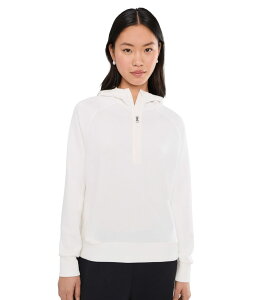 �o�[���C ���f�B�[�X �A�E�^�[ �p�[�J�[�E�X�E�F�b�g �n�[�t�W�b�v Varley Karo Half Zip Midlayer Snowhite �z���C�g