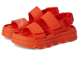 �\���� ���f�B�[�X �V���[�Y �T���_�� �A���N�� SOREL Kinetic Sunchase Ankle Strap Crimson Fire/Se �N�����]��