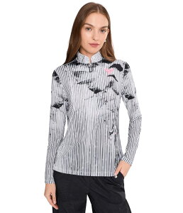 �W���C�~�[�T�h�b�N ���f�B�[�X �g�b�v�X �V���c �n�[�t�W�b�v Jamie Sadock Sunsense Piece of My Heart Long Sleeve Quarter Zip White �z���C�g