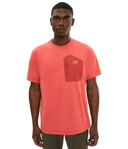 �A�[�N�e���N�X �����Y �g�b�v�X �V���c Arc'teryx Konseal Pocket Short Sleeve Shirt Stone Red/Dark ���b�h