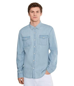 �W�����o���x�C�g�X �����Y �g�b�v�X �V���c John Varvatos Marshall Western Shirt W544s26 Denim Heather �w�U�[