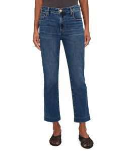 �J�b�g�t�����U�N���X ���f�B�[�X �{�g���X �f�j���p���c �A���N�� KUT from the Kloth Reese High-Rise Fab Ankle Straight Blind Hem in Ultra
