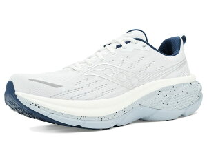 �T�b�J�j�[ �����Y �V���[�Y �X�j�[�J�[ Saucony Hurricane 25 White/Navy �z���C�g