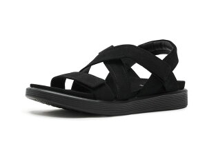 �G�R�[ ���f�B�[�X �V���[�Y �T���_�� ECCO Soft Crosstrap Black Nubuck �u���b�N