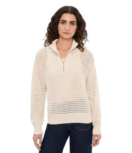 �T���N�`���A���[ ���f�B�[�X �A�E�^�[ �j�b�g�E�Z�[�^�[ Sanctuary Open Knit 1/2 Zip Sweater Collagen