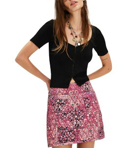 �t���[�s�[�v�� ���f�B�[�X �{�g���X�J�[�g �L���e�B���O �~�j Free People Darla Quilted Mini Sweet Heart Com
