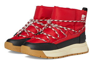 �\���� ���f�B�[�X �V���[�Y �u�[�c�E���C���u�[�c SOREL Whitney III Slip-On Waterproof Bright Red/Blac ���b�h