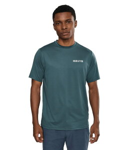 �n�[���[ �����Y �g�b�v�X �V���c Hurley Hybrid Upf Short Sleeve Grey Teal �O���[