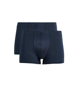 �n���� �����Y �A���_�[�E�F�A �{�N�T�[�p���c �R�b�g�� Hanro Cotton Essentials 2 Pack Boxer Brief W/Covered Waistbandeep Navy/Deep �l�C�r�[