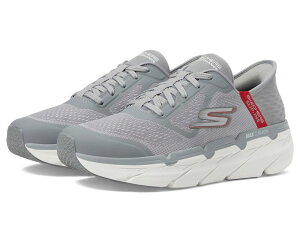 �X�P�b�`���[�Y �����Y �V���[�Y �X�j�[�J�[ SKECHERS Max Cushioning Premier Ascendant Hands Free Slip-Ins Gray/Red �O���[