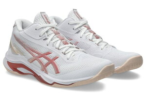 �A�V�b�N�X ���f�B�[�X �V���[�Y �X�j�[�J�[ ASICS Netburner Ballistic FF MT 4 White/Rose Roug �z���C�g