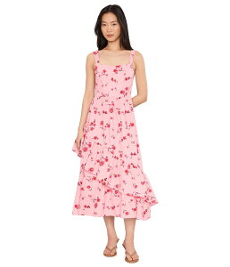 �Z�Z ���f�B�[�X �g�b�v�X �����s�[�X �t������ �A�V�����g���[ �t���� �~�f�B CeCe Asymmetrical Ruffle Hemidi Dress Coral Bloom �R�[����