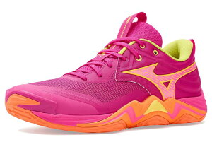 �~�Y�m �����Y �V���[�Y �X�j�[�J�[ Mizuno Wave Momentum 4 Elite Pink Tetra/Fort �s���N
