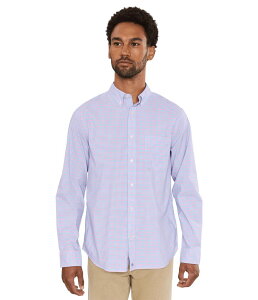 ���@�C�����[�h���@�C���Y �����Y �g�b�v�X �V���c �R�b�g�� Vineyard Vines Catamaran Check Performance Cotton Shirt Bahama Breeze �`�F�b�N