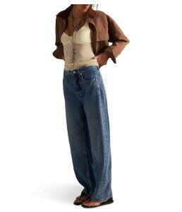 �t���[�s�[�v�� ���f�B�[�X �{�g���X �f�j���p���c �W�[���Y Free People We The Free Truro Baggy Puddle Jeans Water Stoned Bl