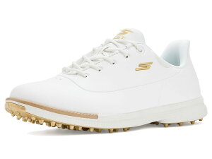 �X�P�b�`���[�Y ���f�B�[�X �V���[�Y �X�j�[�J�[ Skechers GOLF Jasmine 2 Waterproof Golf Shoes White/Gold Spik �z���C�g