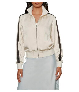�T���N�`���A���[ ���f�B�[�X �A�E�^�[ �R�[�g �T�e�� �W���P�b�g Sanctuary Satin Track Jacket Collagen