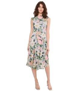 �T���N�`���A���[ ���f�B�[�X �g�b�v�X �����s�[�X ���b�V�� �~�f�B Sanctuary New Day Mesh Midi Dresspring Floral