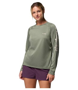 �R�����r�A ���f�B�[�X �g�b�v�X �V���c Columbia Tidal Tee II Long Sleeve Cypress Heather �w�U�[