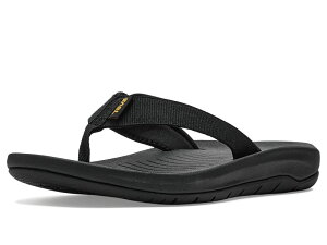 �e�o ���f�B�[�X �V���[�Y �T���_�� Teva Hurricane Flip Black �u���b�N