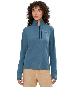 �}�[���b�g ���f�B�[�X �A�E�^�[ �j�b�g�E�Z�[�^�[ �t���[�X Marmot Airfleece 1/2 Zip Summer Storm