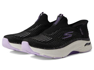 �X�P�b�`���[�Y ���f�B�[�X �V���[�Y �X�j�[�J�[ SKECHERS Max Cushioning Arch Fit Fluidity Hands Free Slip-Ins Black/Purple �u���b�N