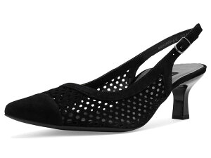 �|�[���E�O���[�� ���f�B�[�X �V���[�Y �q�[�� �_�[�r�[ Paul Green Derby Sling Black Suede �u���b�N