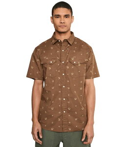 �y���h���g�� �����Y �g�b�v�X �V���c Pendleton Laramie Shirt Short Sleeve Horseshoe Brown �u���E��