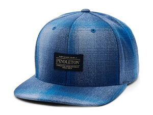 �y���h���g�� �����Y �A�N�Z�T���[ �X�q Pendleton Plaid Flat Brim Hat Blue Ombre �u���[