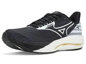 �~�Y�m �����Y �V���[�Y �X�j�[�J�[ Mizuno Wave Rider 29 Uni Origami Black/White �z���C�g
