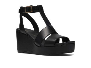 �N���[�N�X ���f�B�[�X �V���[�Y �q�[�� Clarksabina Hope Black Leather �u���b�N