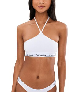 �J���o�� �N���C�� �A���_�[�E�F�A ���f�B�[�X �u���W���[ �R�b�g�� Calvin Klein Underwear Icon Cotton Modal Unlined Bralette White �z���C�g