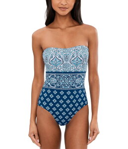 �g�b�~�[�o�n�} ���f�B�[�X ���� �㉺�Z�b�g Tommy Bahama Noble Pineapple Bandeau one-piece Indigo Tide �C���f�B�S