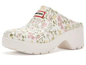 �n���^�[ ���f�B�[�X �V���[�Y �X�j�[�J�[ Hunter Anika Ivory Floral Mu �A�C�{���[