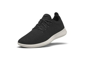 �I�[���o�[�Y �����Y �V���[�Y �X�j�[�J�[ �E�[�� Allbirds Wool Runner True Black (Cre �u���b�N