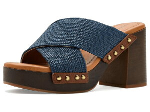 ���b�L�[�u�����h ���f�B�[�X �V���[�Y �q�[�� �T���_�� Lucky Brand Casyna Crosstrap Studded Heel Sandals Navy Blazer �l�C�r�[