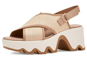 �\���� ���f�B�[�X �V���[�Y �q�[�� SOREL Kinetic Aura Slingback Txt Honest Beige/Gu �x�[�W��