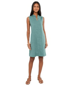 �G�C���[���t�B�b�V���[ ���f�B�[�X �g�b�v�X �����s�[�X �Ђ��� ���l�� Eileen Fisher Organic Linen Knee Length DressWo Nile
